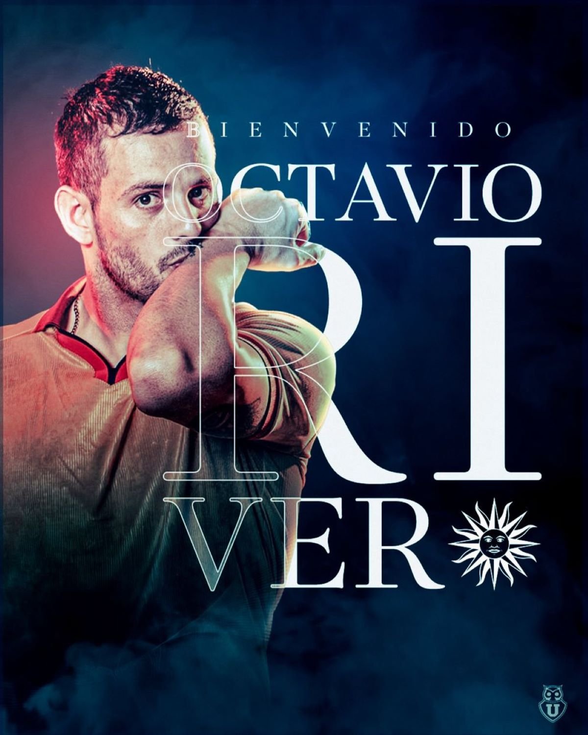 Octavio Rivero fue presentado por la Universidad de Chile.