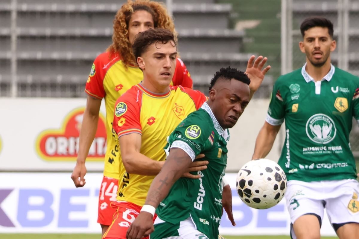 Aucas y Mushuc Runa se enfrentaron el 21 de febrero del 2026 en Chillogallo. Foto: API