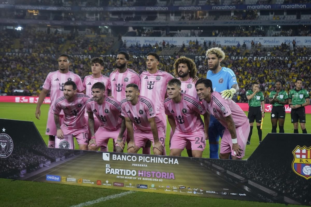 Inter Miami jugó ante Barcelona SC, el 7 de febrero del 2026 en Guayaquil. Foto: API