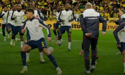Los jugadores de La Tri en el estadio Metropolitano de Madrid. Foto: La Tri