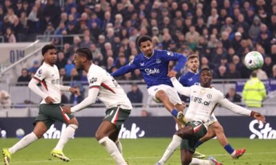 Moisés Caicedo, en el partido del Chelsea ante Everton, en la Premier League, el 21 de marzo de 2026. Foto: Premier League