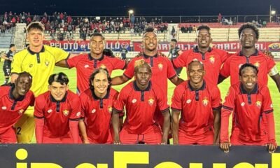 La plantilla de El Nacional que debutó en la Serie B del 2026, este 20 de marzo. Foto: El Nacional