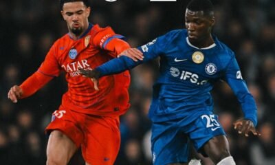 Moisés Caicedo en el partido del Chelsea ante PSG, el 17 de marzo de 2026. Foto: Champions League