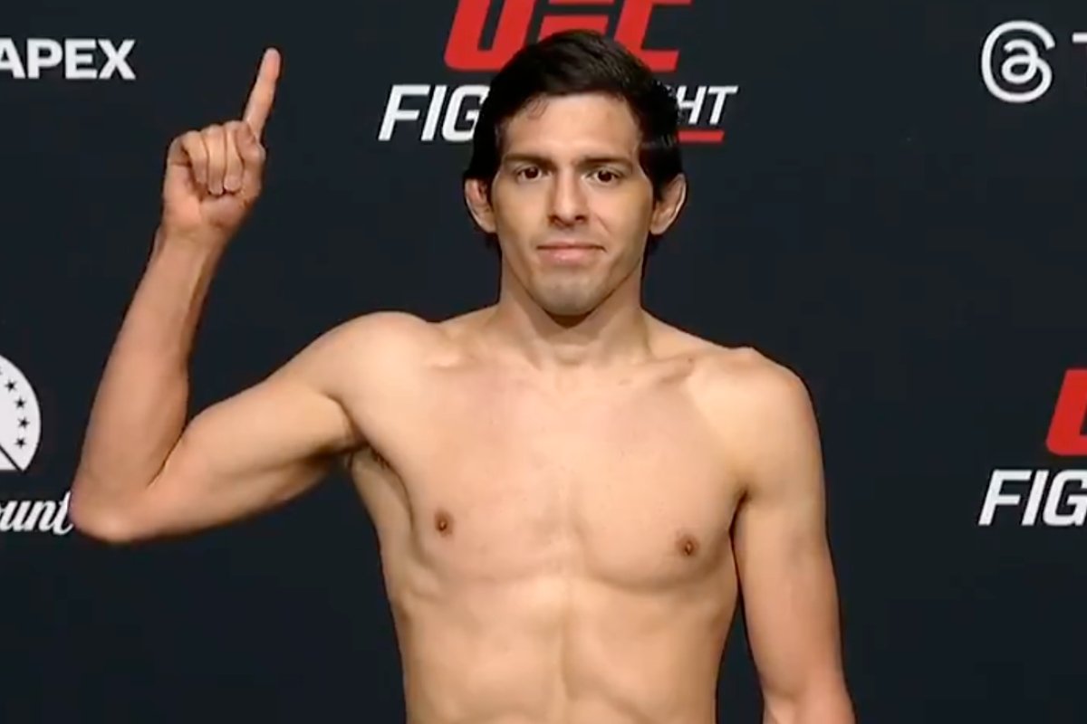 Adrián Luna supera el pesaje este viernes 24 de abril. Foto: UFC