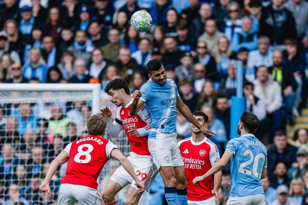 Manchester City y Arsenal se enfrentaron en la fecha 33 de la Premier League. Foto: Manchester City