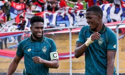 Jonathan Borja festeja su gol marcado en la Copa Ecuador. Foto: CD El Nacional