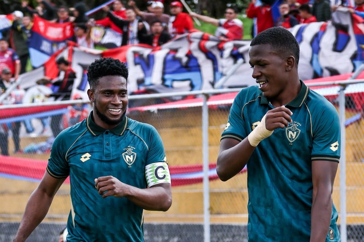 Jonathan Borja festeja su gol marcado en la Copa Ecuador. Foto: CD El Nacional