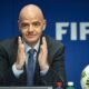Gianni Infantino presente en una rueda de prensa. Foto: FIFA.
