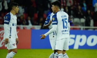 Gabriel Villamil y Fernando Cornejo en el encuentro ante Mirassol por la Copa Libertadores. Foto: API