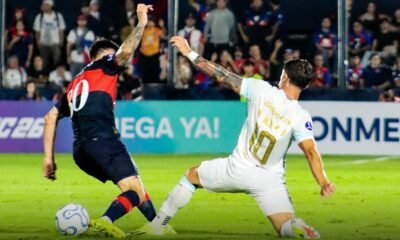 Matías Miranda, de Macará, en el partido ante Tigre, en la Sudamericana. Foto: Macará