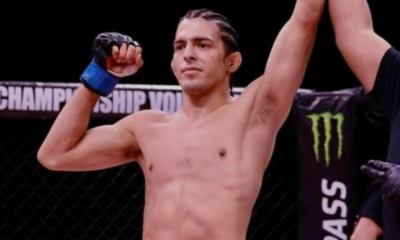 Adrián Luna Martinetti celebra una victoria en el Dana White's Contender Series. Foto: UFC