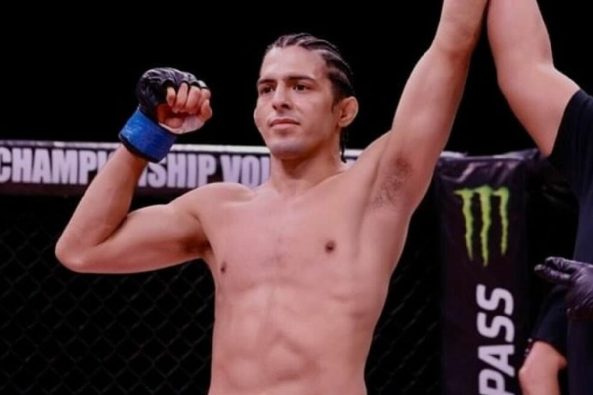 Adrián Luna Martinetti celebra una victoria en el Dana White's Contender Series. Foto: UFC