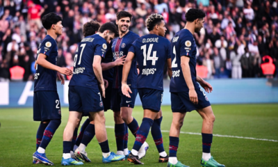 Jugadores del PSG celebran la victoria ante el Nantes. Foto: PSG