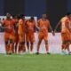 Los jugadores de Libertad FC celebran el segundo gol ante IDV en la LigaPro. Foto: API