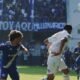 Luca Klimowicz anota de cabeza, el primer gol de Emelec ante Macará. Foto: API