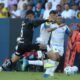 Ángel Di María, de Rosario Central, con Jordy Alcívar, de Independiente del Valle. Foto: API