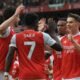 Los jugadores de Arsenal celebran un gol ante el Fulham. Foto: Arsenal