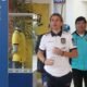 Sebastián Beccacece, entrenador de La Tri, y Pedro Muñoz, de logística de la FEF, en la Casa de la Selección. Foto: API