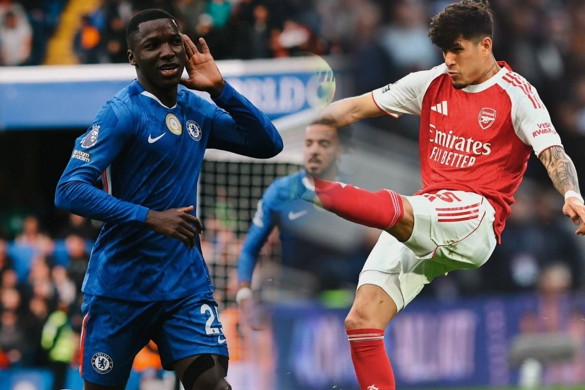 Moisés Caicedo y Piero Hincapié en momentos clave en Inglaterra. Foto: Chelsea y Arsenal