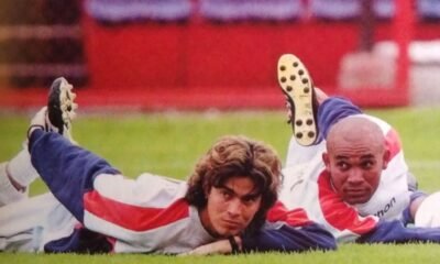 Iván Kaviedes y Raúl Guerrón en 2002. Foto: Archivo FED
