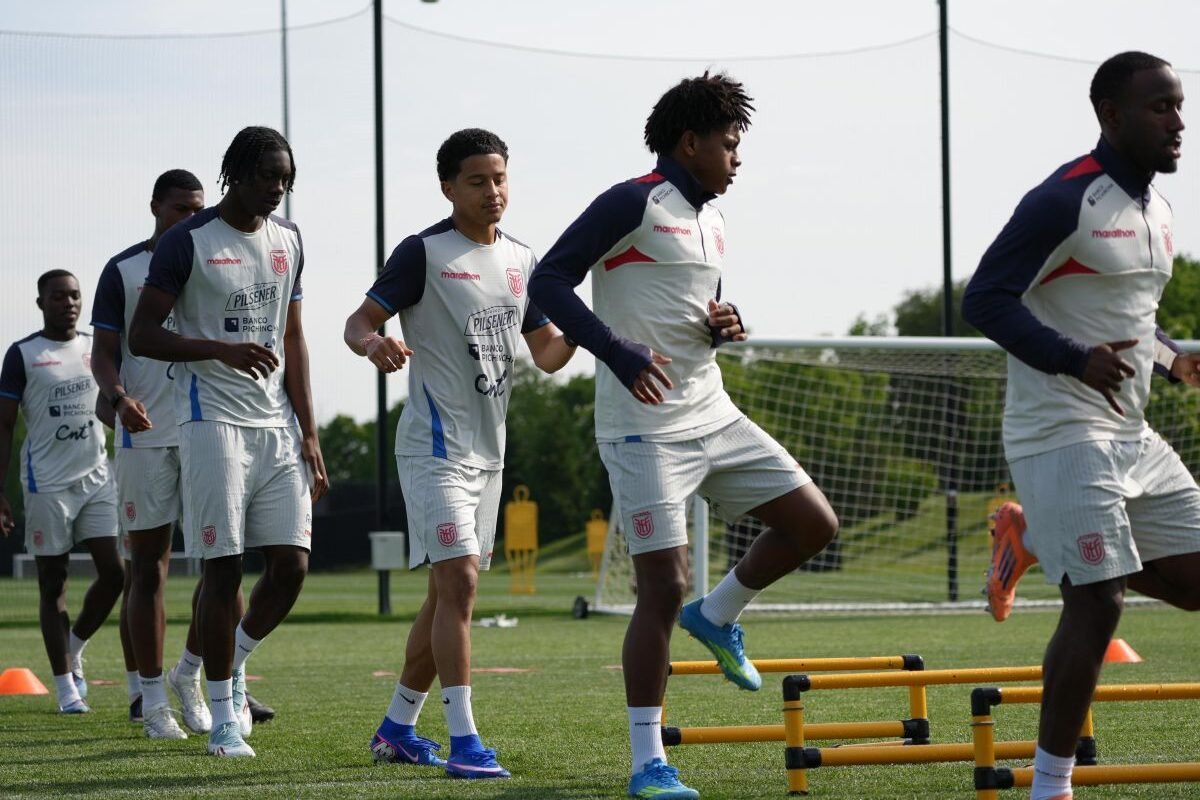 John Yeboah participa en un entrenamiento de la Selección de Ecuador en Columbus. Foto: API