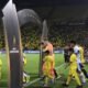 Barcelona SC y Universidad Católica saltan a la cancha previo a jugar por Copa Libertadores. Foto: API