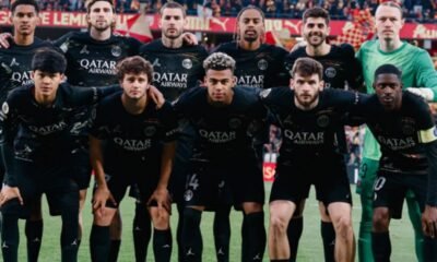 La plantilla del PSG que jugó ante Lens. Foto: PSG