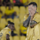 Darío Benedetto se lamenta en un partido de Barcelona SC. Foto: API