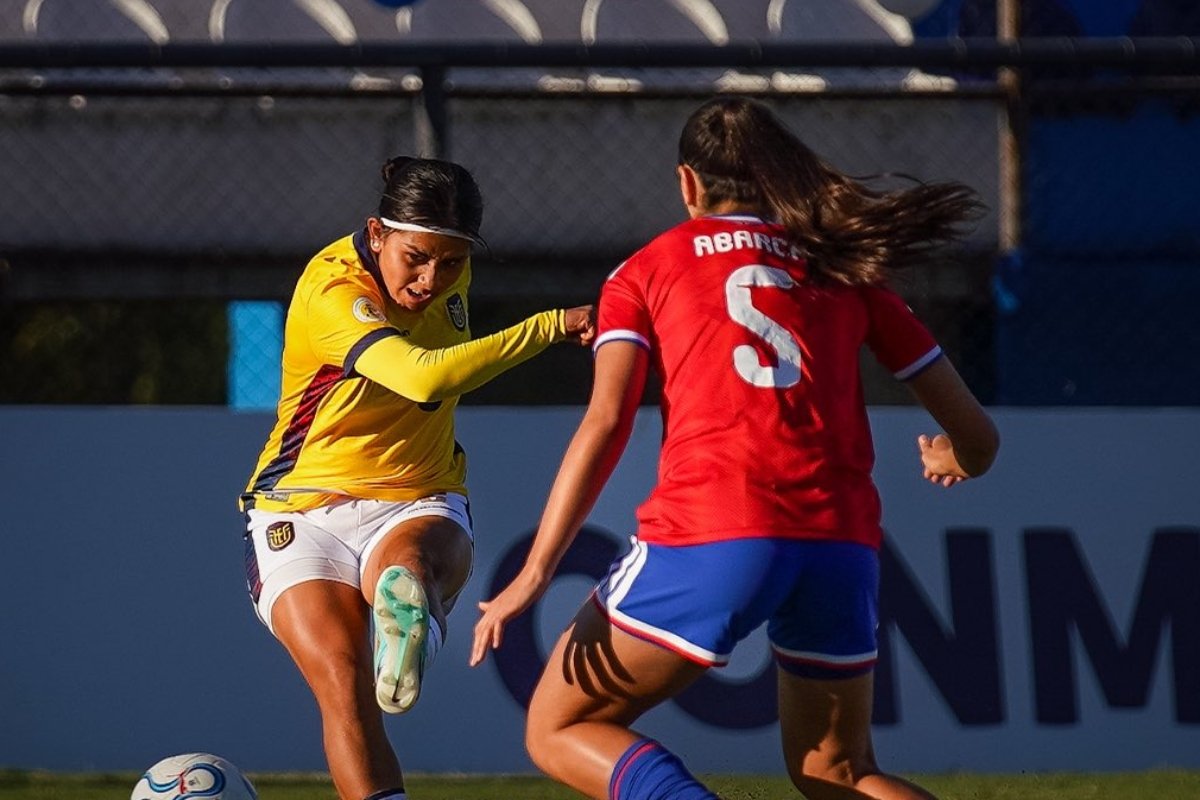 La Selección de Ecuador y Chile Sub-17 se enfrentaron este 9 de mayo en el Sudamericano de Paraguay. Foto: La Tri
