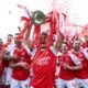 Los jugadores del Arsenal celebran la obtención del título de la Premier League. Foto: Premier League
