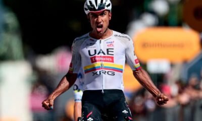 Jhonatan Narváez gana la Etaoa 11 del Giro de Italia. Foto: Archivo personal