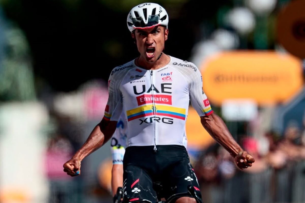 Jhonatan Narváez gana la Etaoa 11 del Giro de Italia. Foto: Archivo personal