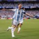 Lionel Messi celebrando su gol número 14 con la Selección de Argentina. Foto: FIFA