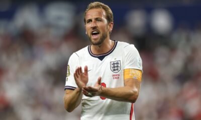 Harry Kane siendo protagonista con un doblete frente a Croacia. Foto: FIFA