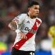 Kendry Páez sumando minutos con la indumentaria de River Plate. Foto: Redes sociales de Kendry Páez