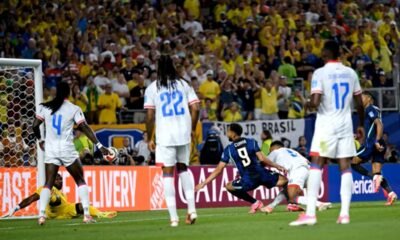 El primer gol de Matheus Cunha frente Haití. Foto: FIFA