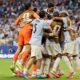 Uruguay festejando el gol del empate frente a Arabía Saudita. Foto: FIFA