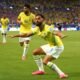 Matheus Cunha celebrando el gol marcado frente a Escocia. Foto: FIFA