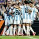 Argentina celebrando su victoria frente a Islandia en la última fecha de amistosos previo al Mundial. Foto: Argentina