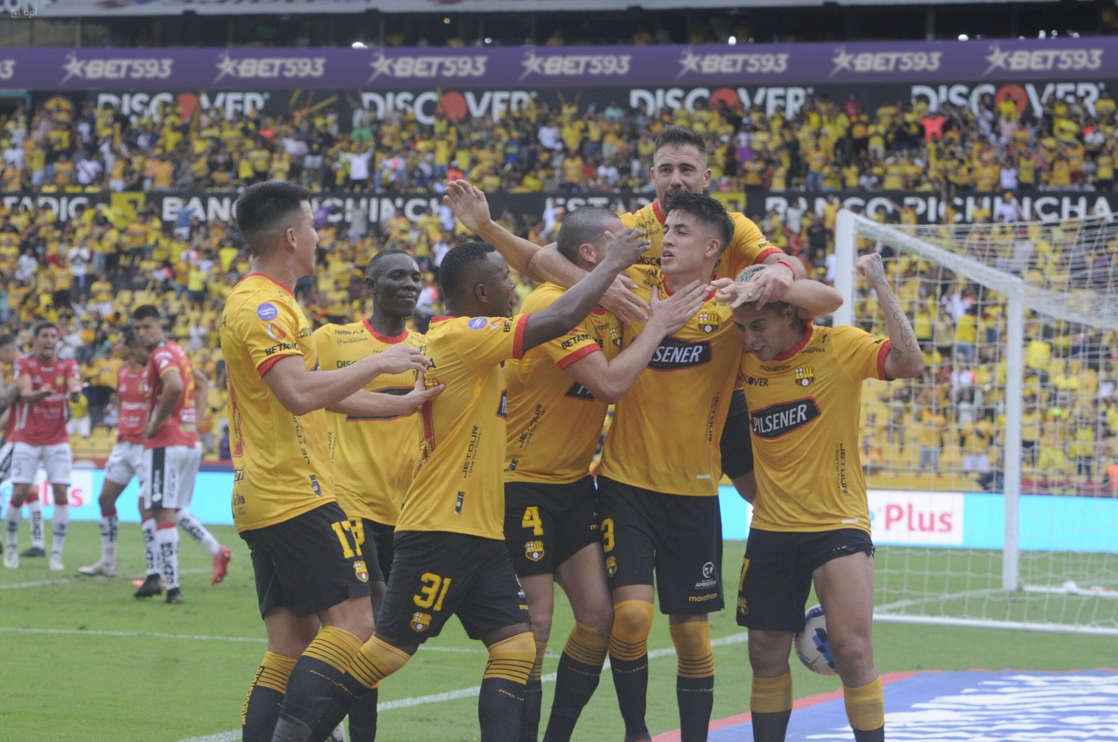 El último gol de Luca Sosa en Barcelona SC fue el 23 de abril del 2023 ante Deportivo Cuenca. Foto: API