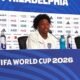 Ángelo Preciado en rueda de prensa antes del debut con Costa de Marfil. Foto: Tito Rosales