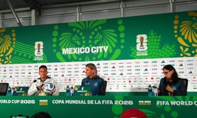 Sebastián Beccacece y Gonzalo Valle en la conferencia de prensa. Foto: Tito Rosales
