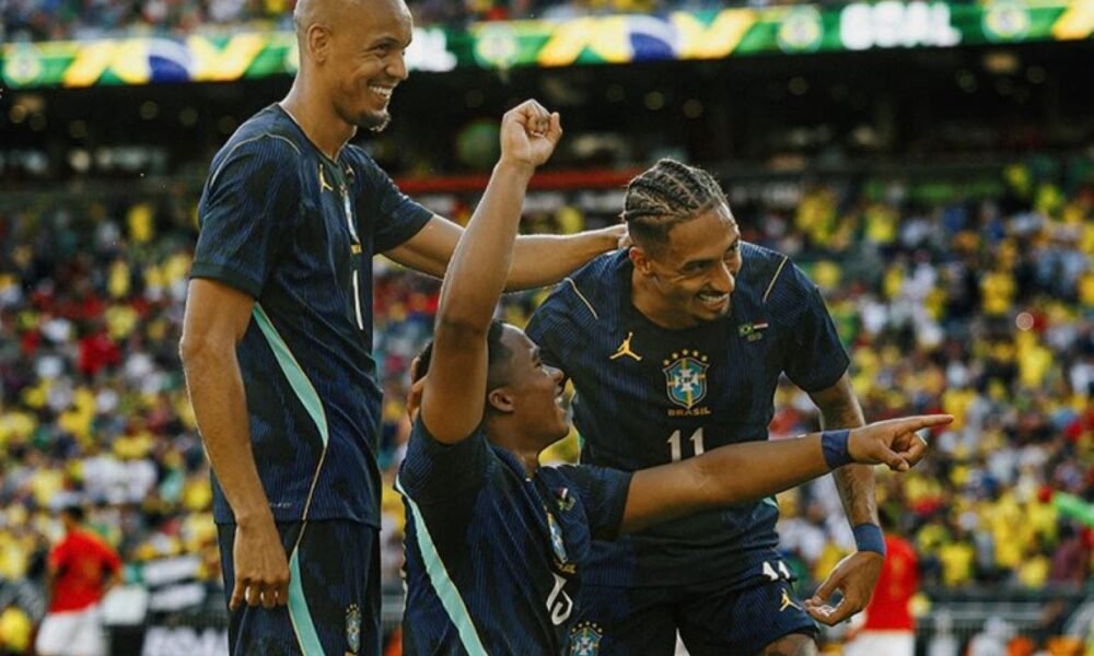 Brasil en su triunfo ante Haití en fase de grupos. Foto: Selección de Brasil
