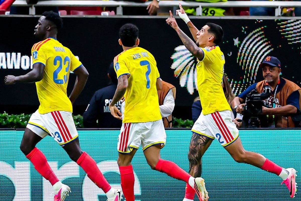 Colombia en su triunfo ante RD Congo. Foto: Selección de Colombia