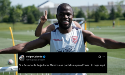 Felipe Caicedo apoya en sus redes sociales a Enner Valencia. Foto: La Tri