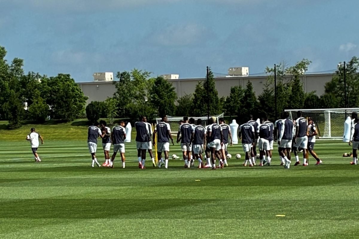 La Selección de Ecuador, con Sebastián Beccacece, en Columbus. Foto: Tito Rosales