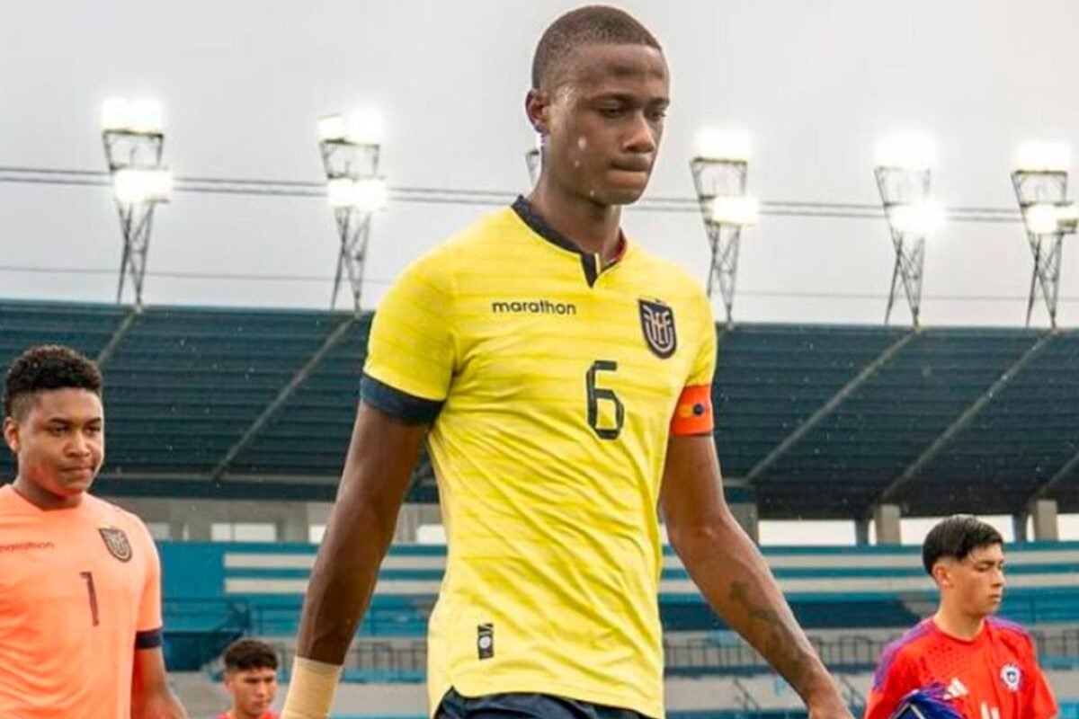 Fricio Caicedo en la Selección de Ecuador Sub 20. Foto: La Tri