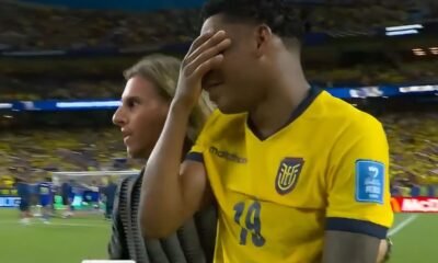 Gonzalo Plata destrozado tras el empate de La Tri ante Curazao. Foto: Captura de pantalla