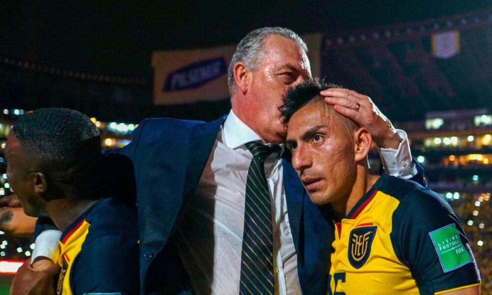 Gustavo Alfaro en el empate ante Argentina por las Eliminatorias al Mundial 2022. Foto: API