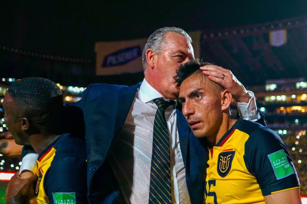 Gustavo Alfaro en el empate ante Argentina por las Eliminatorias al Mundial 2022. Foto: API